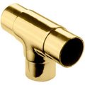 Lavi Industries Lavi Industries, Flush Tee Fitting, for 1.5" Tubing, Polished Brass 00-734/1H